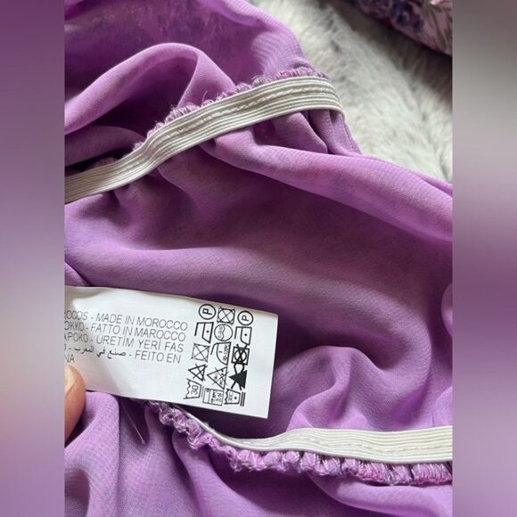 Blogger Fav ZARA FLORAL PRINTED DRESS WITH DRAPING Size Medium - Picture 15 of 15